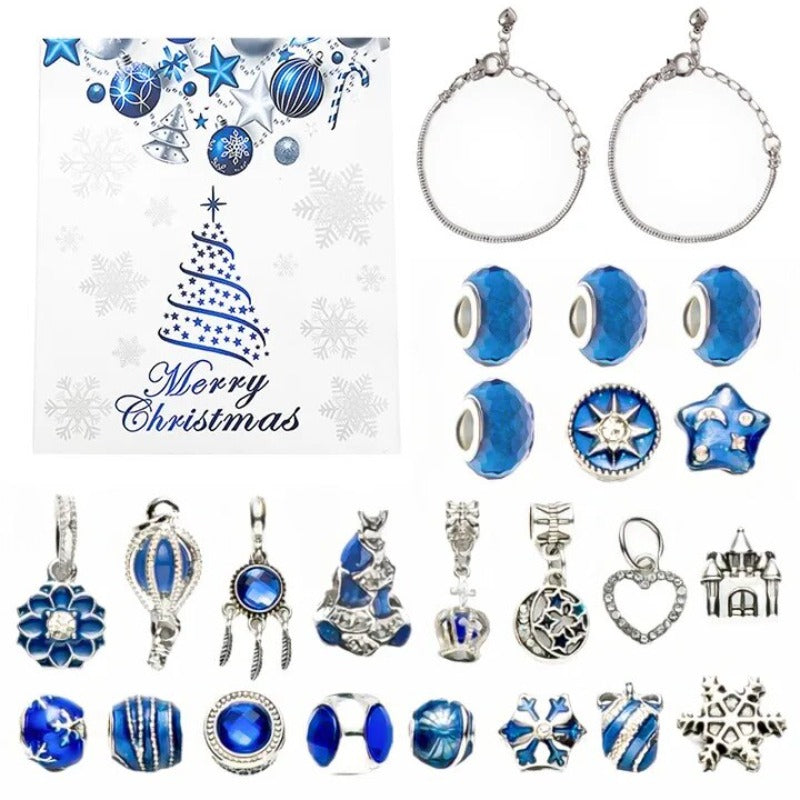 Christmas Advent Calendar Bracelet Christmas Countdown DIY Jewelry Making Kit
