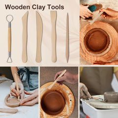 43 pcs Set Clay Tools Kit Pottery Tools Practical Polymer Clay Sculpting Tools Kit