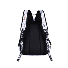 College Junior High Student Schoolbags Large Capacity Backpack With USB Charge Port