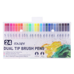 FineLiner Dual Tip Brush Pen Set Colorful Ink Colored Atr Marker Set