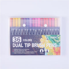 FineLiner Dual Tip Brush Pen Set Colorful Ink Colored Atr Marker Set