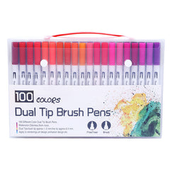FineLiner Dual Tip Brush Pen Set Colorful Ink Colored Atr Marker Set