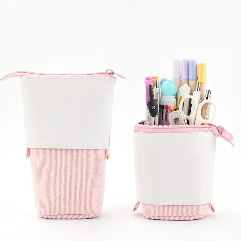 Creative Retractable Pencil Case School Stationery Storage Bag - honeylives