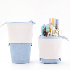 Creative Retractable Pencil Case School Stationery Storage Bag