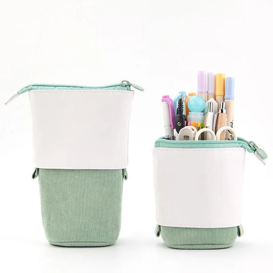Creative Retractable Pencil Case School Stationery Storage Bag