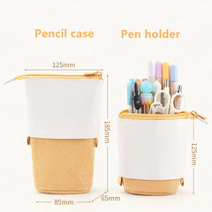 Creative Retractable Pencil Case School Stationery Storage Bag