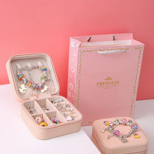 DIY Crystal Bracelet Set with Jewelry Gift Box