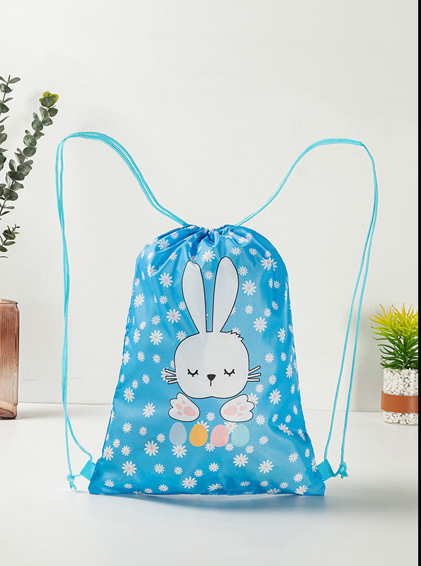 Dinosaurs Sports Equipment Bag Oxford Cloth Drawstring Bag Cartoon Print Outdoor Sports Camping Storage Bag - honeylives