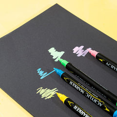 Soft Dual Tips Pens Acrylic Paint Markers Set