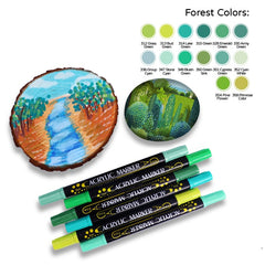 Soft Dual Tips Pens Acrylic Paint Markers Set