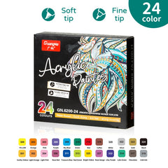 Soft Dual Tips Pens Acrylic Paint Markers Set