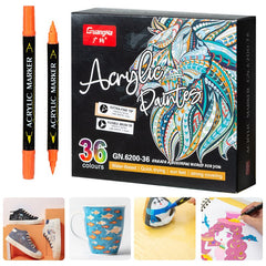 Soft Dual Tips Pens Acrylic Paint Markers Set