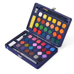 Solid Watercolor Paint Set With Tin Box Drawing Art Supplies