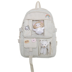Girls Boys Backpack Waterproof Multifunctional Nylon Large Capacity School Bag Travel Backbag