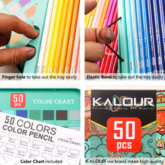 Professional Colored Pencils 50pcs Set Drawing Sketching Colored Pencils Set