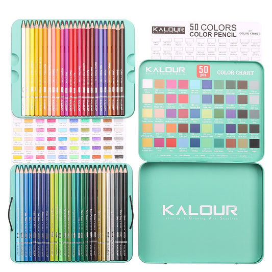 Professional Colored Pencils 50pcs Set Drawing Sketching Colored Pencils Set