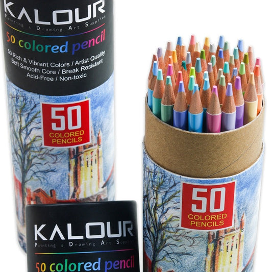 50pcs Set Professional Colored Pencils Set Soft Smooth Core Artist Coloring Pencil