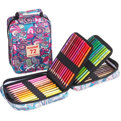 72 Colors Professional Oil Color Pencils Set Sketch Coloured Colored Pencil With Pencil Bag