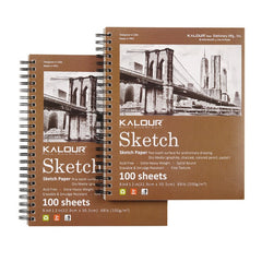 2pcs Professional Drawing Sketchbook 9*12inch100 Sheet