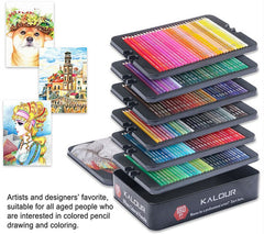 180 Colors Professional Oil Color Pencil Set With Iron Box