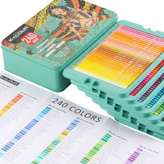 240 Color Colored Pencils Set Hand-Painted Graffiti Colored Pencils Set