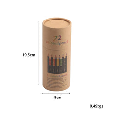 72 Colors Wooden Colored Pencils Set Oil Colors Pencil Set