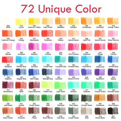 72 Colors Wooden Colored Pencils Set Oil Colors Pencil Set