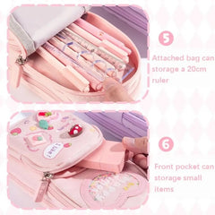 Large Capacity Pen Case Pencil Bags Stationery Storage