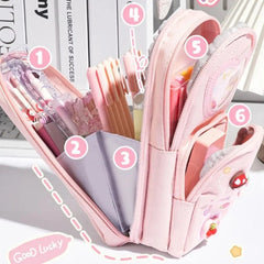 Large Capacity Pen Case Pencil Bags Stationery Storage