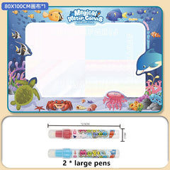 Magic Water Drawing Mat Coloring Doodle Mat with Magic Pens