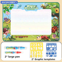 Magic Water Drawing Mat Coloring Doodle Mat with Magic Pens