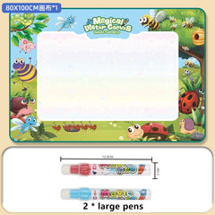 Magic Water Drawing Mat Coloring Doodle Mat with Magic Pens