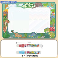 Magic Water Drawing Mat Coloring Doodle Mat with Magic Pens