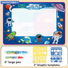 Magic Water Drawing Mat Coloring Doodle Mat with Magic Pens