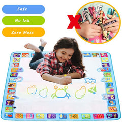 Magic Water Drawing Mat Coloring Doodle Mat with Magic Pens