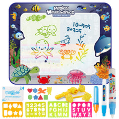 Magic Doodle Mat Magic Water Drawing Mat Coloring Doodle Mat with Magic Pens