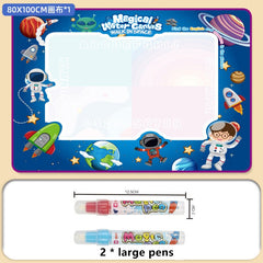 Magic Water Drawing Mat Coloring Doodle Mat with Magic Pens