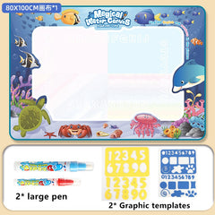 Magic Water Drawing Mat Coloring Doodle Mat with Magic Pens