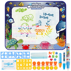 Magic Doodle Mat Magic Water Drawing Mat Coloring Doodle Mat with Magic Pens