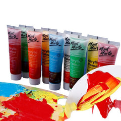 Waterproof Acrylic Paint Set 18/24/36/48 Colors 36ml