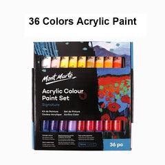 Waterproof Acrylic Paint Set 18/24/36/48 Colors 36ml