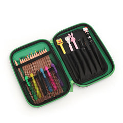 Mosaic PU Pencil Case Large Capacity EVA Stationery Storage Bag with Compartment Stationery Box