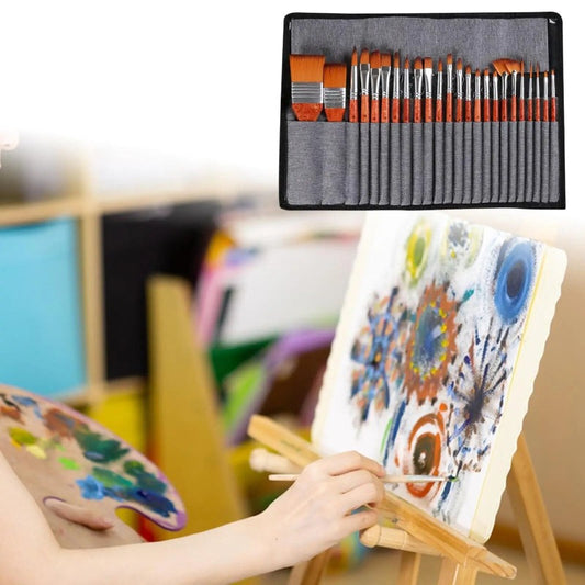 Multi Purpose Paint Brushes Acrylic Oil Watercolor Artist Professional Kits