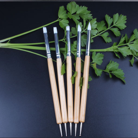 5Pcs/Set Stainless Steel Two Head Sculpting Polymer and Soft Pottery Clay Tool - honeylives