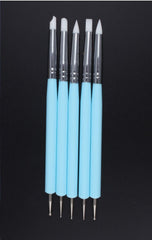5Pcs/Set Stainless Steel Two Head Sculpting Polymer and Soft Pottery Clay Tool