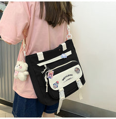 New High School Girls Backpack Nylon Waterproof Bookbag Laptop Backpack