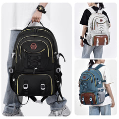 Outdoor Hiking Camping Travel Backpack Men's School Backpack  Large Capacity Sports Bags With Shoes Pocket