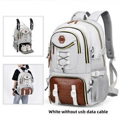 Outdoor Hiking Camping Travel Backpack Men's School Backpack  Large Capacity Sports Bags With Shoes Pocket