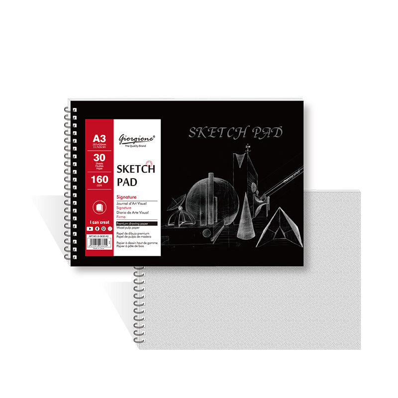 30 Sheet A3 A4 A5 Sketch Pad Hardcover  Watercolor Sketchbook Paper