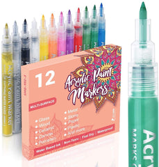 Acrylic Paint Markers Pen 12/24/36 Colors  Acrylic Paint Marker Pens Set